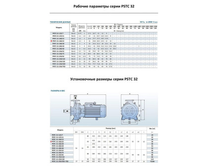 Насосный агрегат моноблочный фланцевый PURITY PSTC 32-160/30