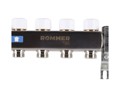 ROMMER RMS-1200-000004 ROMMER Коллектор из нержавеющей стали с расходомерами 4 вых.