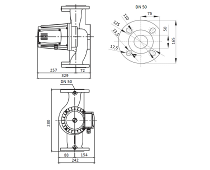 Циркуляционный насос Shinhoo Basic 50-20SF 380 В