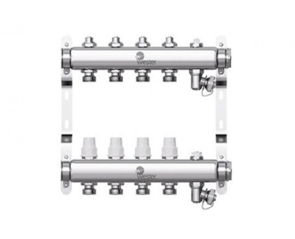 Коллектор нерж. Wester W903 1-3/4 в сборе на 4 выхода с 2 заглушками