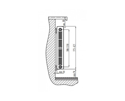 Биметаллический секционный радиатор Rifar SUPReMO 500 x10