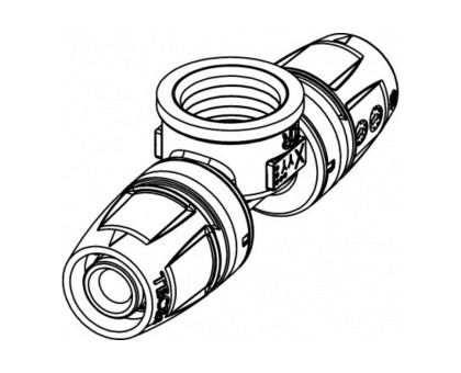 TECElogo Тройник с внутренней резьбой 25 х 3/4 IG х 25