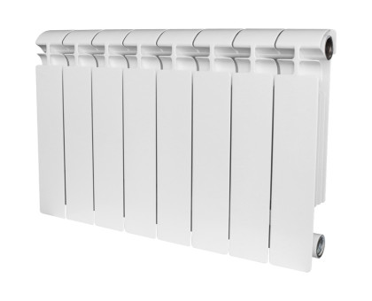 Биметаллический секционный радиатор Stout Alpha 350 8 секций (белый RAL 9016) (SRB-2310-035008)