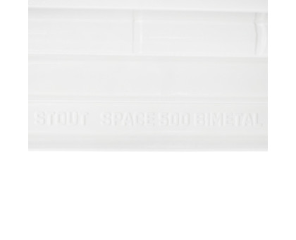 Биметаллический секционный радиатор Stout Space 500 12 секций RAL9016 (SRB-0310-050012)