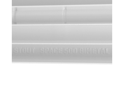 Биметаллический секционный радиатор Stout Space 500 9 секций RAL9016 (SRB-0310-050009)