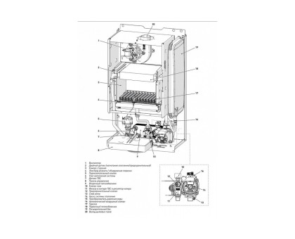 Настенный газовый двухконтурный котёл Sime BRAVA ONE 25 BF